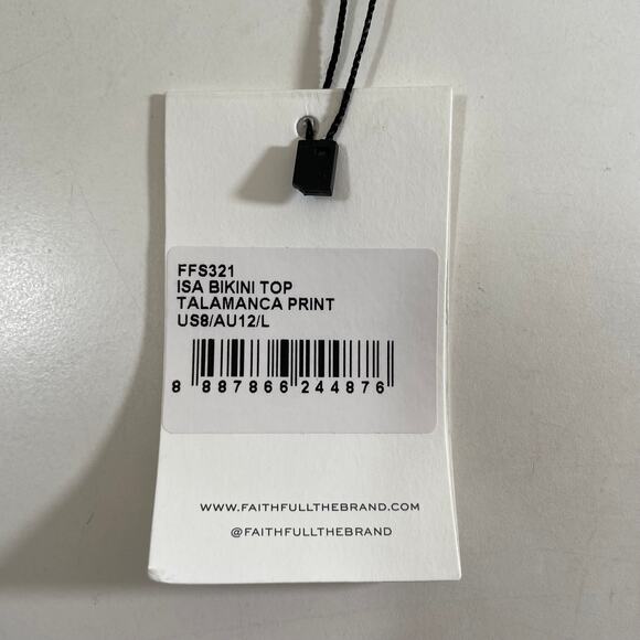 NWT FAITHFULL THE BRAND Bikini Set Isla Top Isle Bottom Talamanca Print Large 8 - Picture 13 of 15